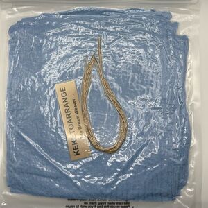 KEKE TOARRANGE Light Blue Cheesecloth Napkins - 6 pack - 17x17